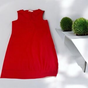 Vibrant Red Sleeveless Dress. Size M
